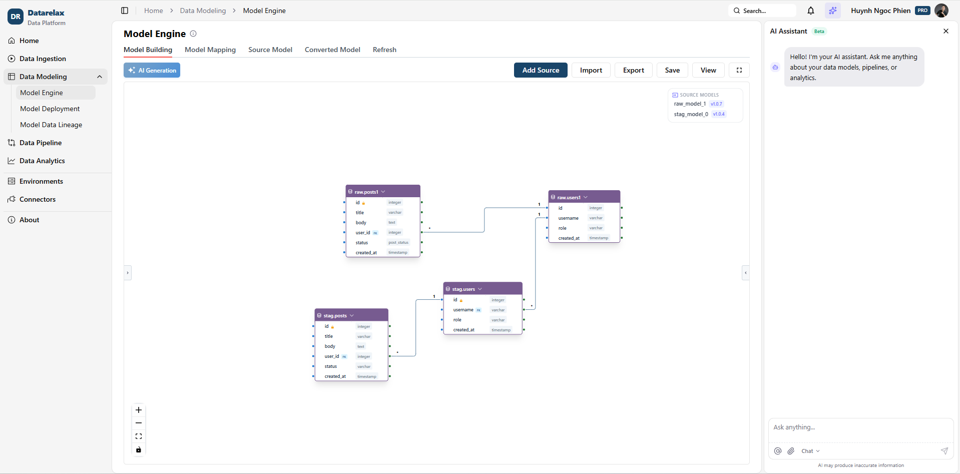 Build & Visualize Data Models